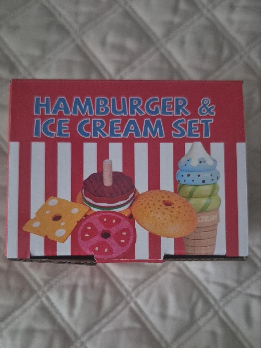 Hamburger & Ice Cream Toy Set - New